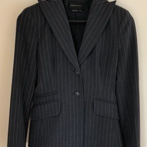 Giorgio Armani Women's Black Pinstripe Blazer